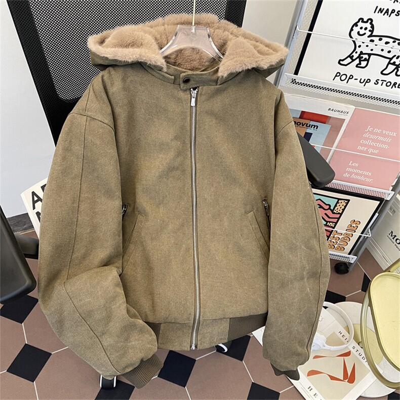 美式夹克男冬季加绒加厚棉服帆布棉衣外套MY9806-P183可拆卸帽子,男装夹克,星座308B-1