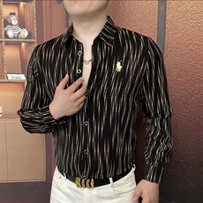 男士现货衬衫《黑金骑士》25秋季百搭上衣cs02-p50，男装衬衫，星座1602（原101B）