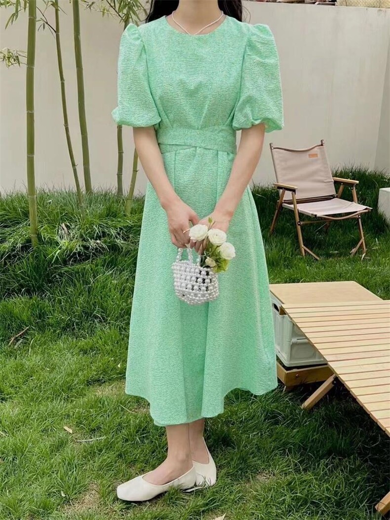 系腰带显瘦连衣裙，女装连衣裙，欧妮卡蒂蔓