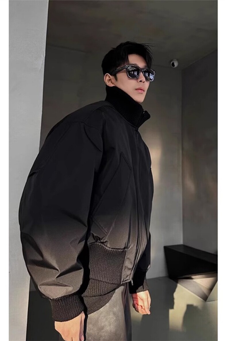 【有货】立领棒球服棉服面包服廓形飞行员高级外套MY8210特P96,男装棉衣,星座908-1