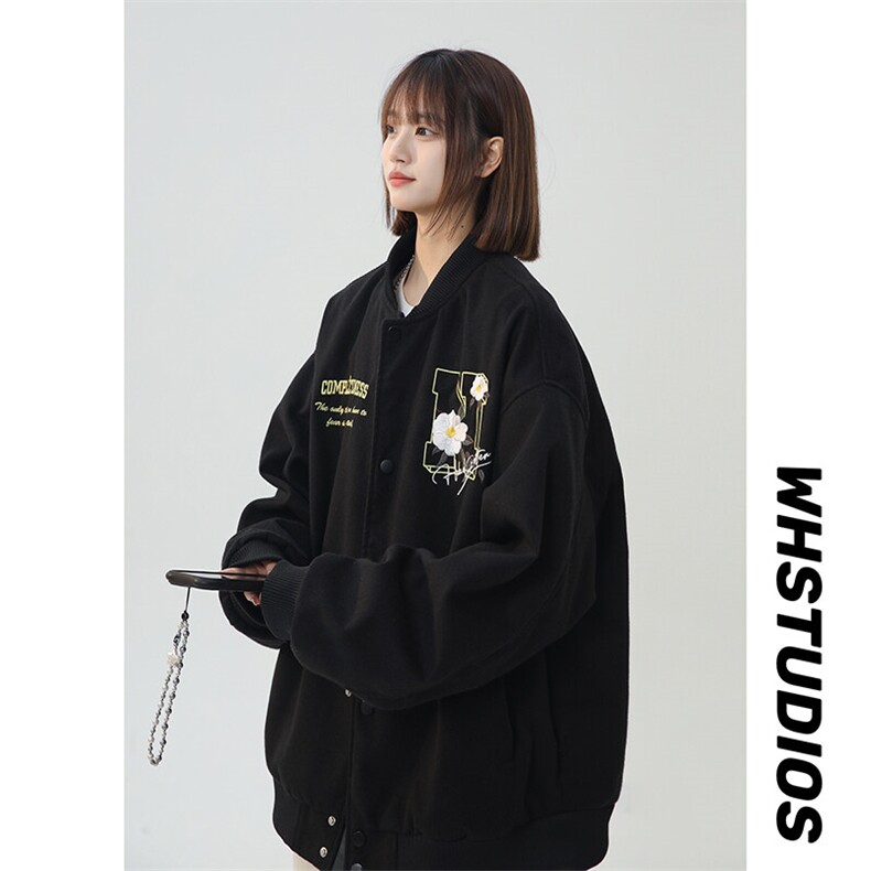 春装现货 重磅刺绣棒球服 XZ609-WT2365-特P90-158图片