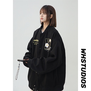 春装现货 重磅刺绣棒球服 XZ609-WT2365-特P90-158图片