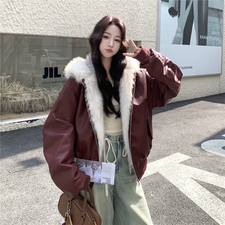 新品数据好安可拉红皮夹棉外套棉服2C273-1050-P205-K328,女装棉衣/棉服,2C273