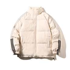 白底白鸭绒冬季新款宽松印花保暖立领羽绒服外套YR110P225K298，男装羽绒服，电商A247-1