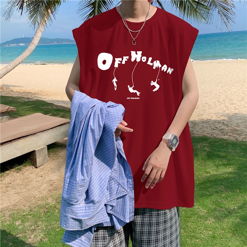 量大图低自动【有货】纯棉背心HD019-1-BX25100-P20，男装背心/马甲，电商019-1