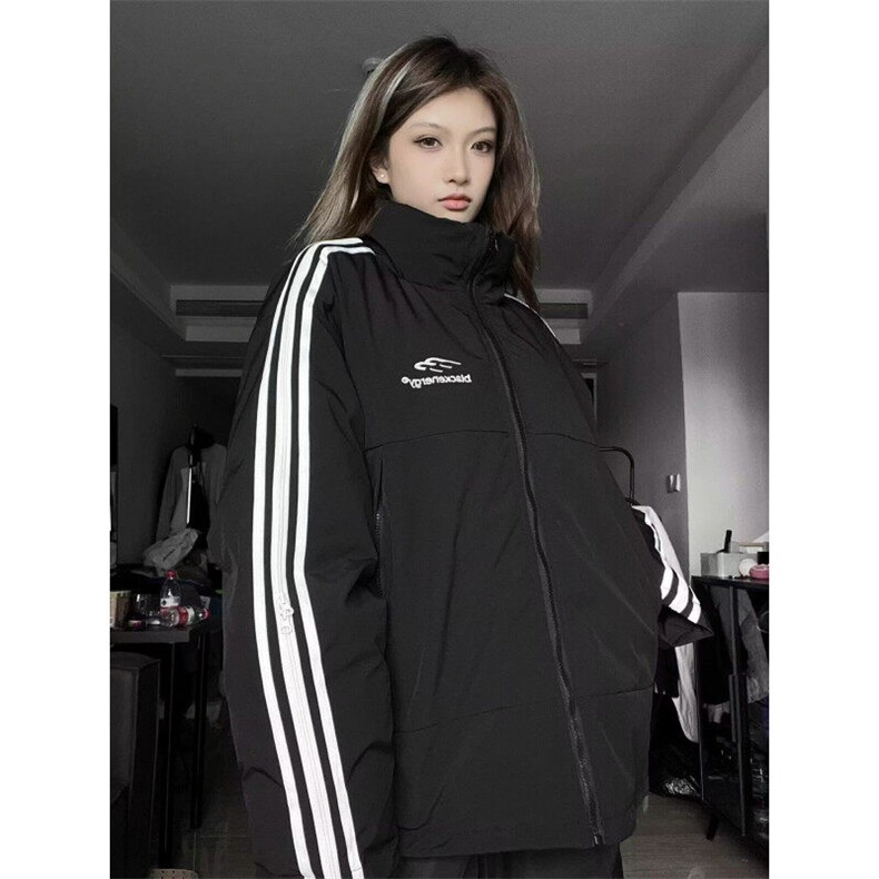美式复古运动立领棉袄男女款冬季棉服防寒服潮牌情侣外套棉衣,男装棉衣,星座506A
