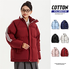 织带条纹三条棉服冬季男女情侣棉衣面包连帽服YY9880，男装棉衣，星座1206（原A206）