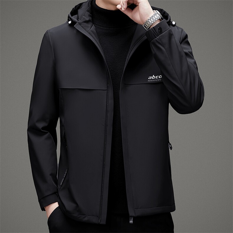 V1005钱塘2020-3羽绒服冬季鸭绒连帽男士冬季外套加厚P170,男装羽绒服,钱塘207-3