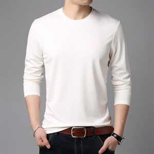B68107钱塘2021-2春季主推大货跑量高品质款男士T恤长袖图片