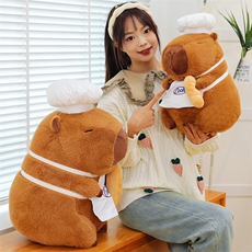 佳佳毛绒玩具 厨师水豚
