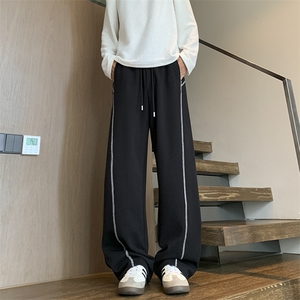 秋季新款哈苏线缉明线拼接卫裤 XZ604-K132-特P40控78图片