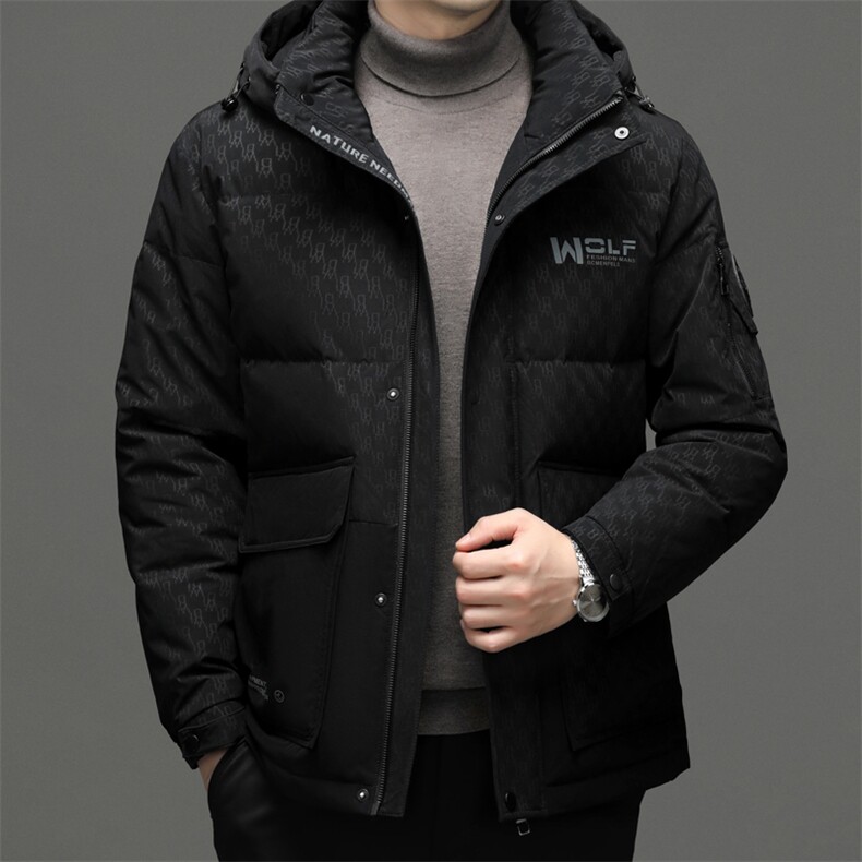 BJY15327钱塘2020-2商务休闲连帽冬季厚款中年男士羽绒服P315,男装羽绒服,钱塘207-2