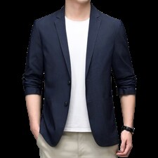 男士西服休闲西装外套男春秋单西秋季中年爸爸装2023新款单件上衣，男装西服，电商B212（原钱塘6029）