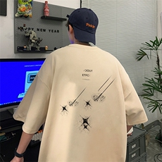 可设48小时发货支持抖音得物来样二开230克重磅美式短袖t恤MT363，男装T恤，电商A486