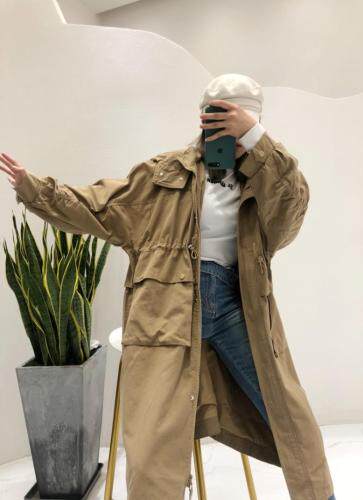 秋季中长款风衣，女装风衣，E·呀