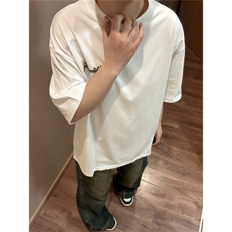 有货DTK2766-特批32花卉刺绣短袖t恤女夏季新款,男装T恤,星座603-2