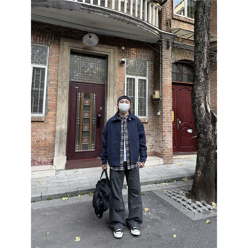 新款时尚文艺流行水洗做旧工装夹克日系慵懒ins潮流气质简约百搭,男装夹克,星座1210-1