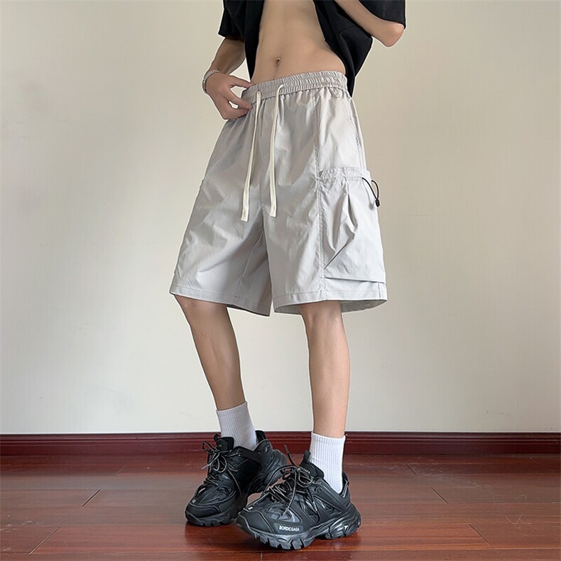 高品质休闲中裤男夏五分裤宽松工装短裤男士裤子225-2-K605-P38,男装牛仔裤,星座225-2