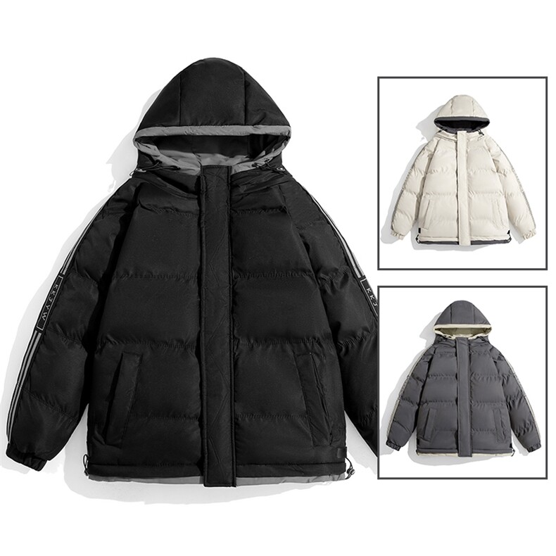 港风冬季新款连帽棉服中性情侣风潮牌百搭外套M666-P85 大码+5图片