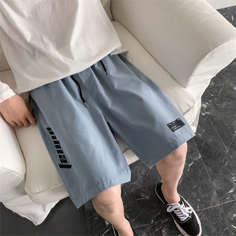 夏季薄款七分裤男宽松透气短裤潮流抽绳收口运动中裤D,男装休闲裤,电商C305A