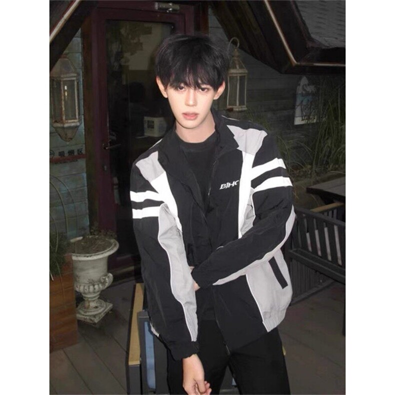 BJHG美式复古撞色夹克外套JK0121-特批80,男装夹克,星座313A(原308A-2)