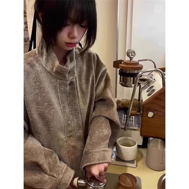 cleanfit千鸟格外套春秋立领设计肌理感造型师夹克潮JK85644-p75,男装夹克,星座1008