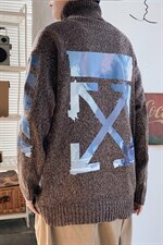 ！冬季潮牌高领毛衣男保暖百搭长袖针织衫毛线衣外套GM606P60，男装针织衫/毛衣，电商B220