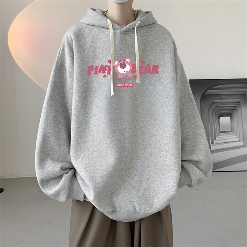 连帽卫衣男大码运动服帽衫外套WY2329-P35加绒款-P40,男装卫衣,电商A040