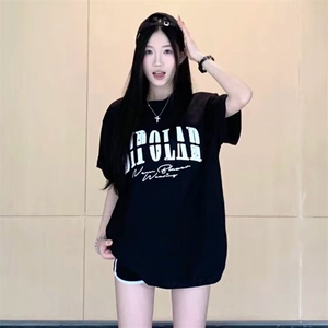 万针全刺绣工艺抖音得物高品质260克重磅纯棉双纱美式高街短袖T恤图片