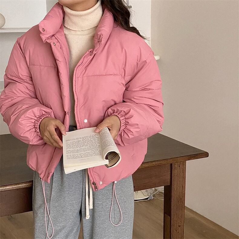 825#高品质手塞棉小个子立领棉服女短款加厚面包服外套女,女装棉衣/棉服,星座1210-1