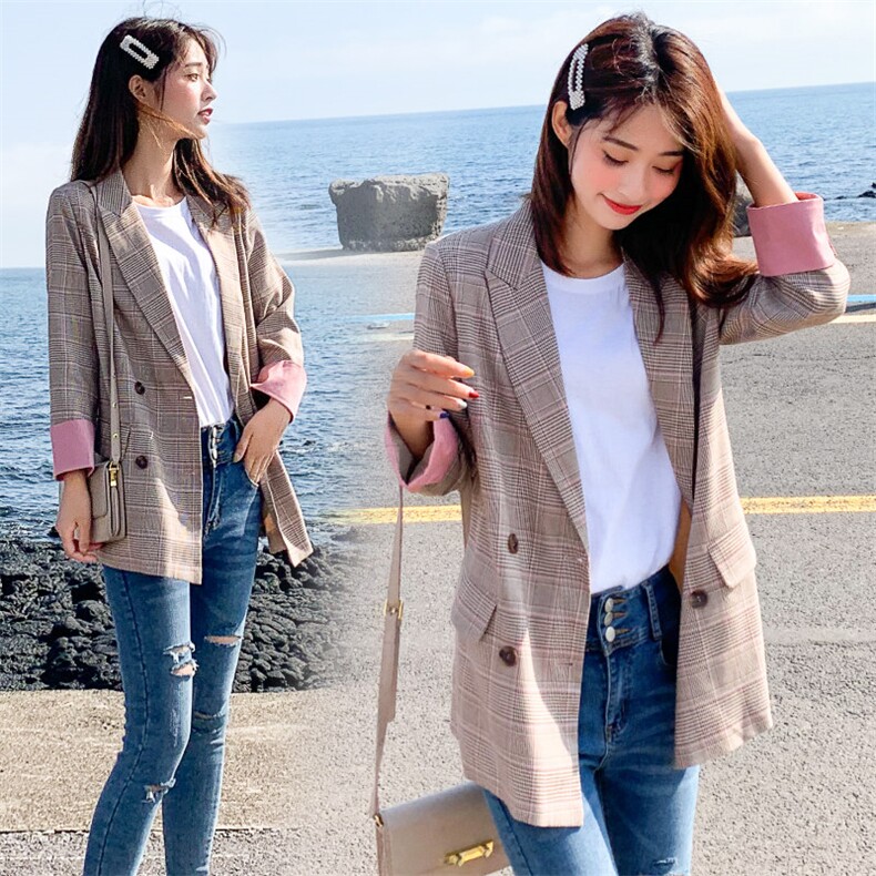 西装翻领长袖个性干练气质简约百搭2021年秋季时尚，女装西装，魅影