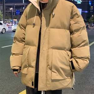 M2360-P105 L-9XL冬季oversize大码面包服立领宽松棉衣外套图片