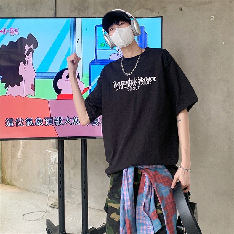 特P38 无差价新款夏季新款百搭潮流短袖T恤280g-UT10173 港风图片