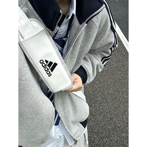 抖音得物高品质26春装美式高街重磅结构拼接织带立领卫衣外套CM42图片