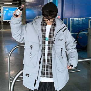 冬季工装大口袋羽绒服90白鸭绒抗寒外套男 A436-918-P195控价258图片