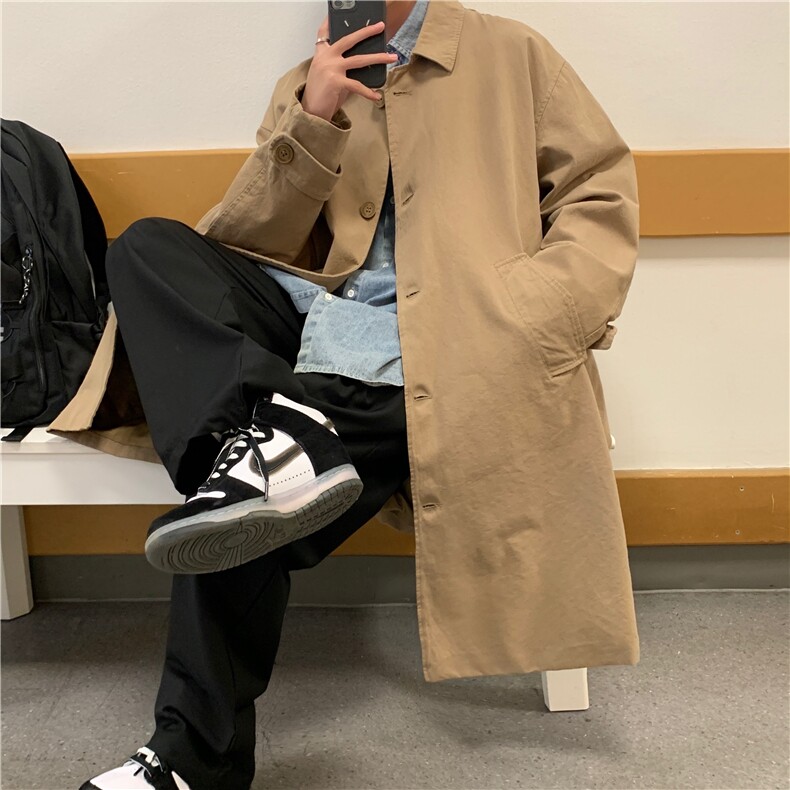 日系中长款工装风衣男女bf宽松潮牌外套情侣外套秋季SY112-P60,男装夹克,星座1008-1