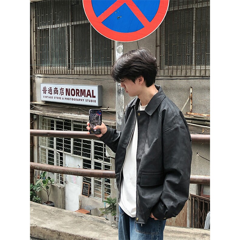 特P80无差价新款百搭拉链春秋时尚夹克外套-HJ5705港风街头,男装夹克,电商A003
