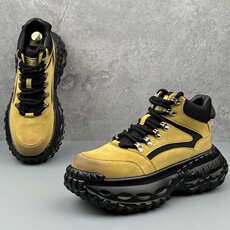 X4731-275高帮男鞋秋冬新款轮胎底增高休闲鞋男潮厚底老爹鞋，男鞋靴子，星座1407-3