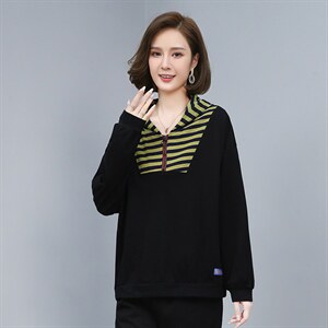 2021春季新款时尚拼接撞色连帽上衣图片