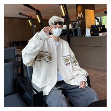 春秋季外套2024新款宽松刺绣棒球服夹克短款小个子上衣J207/P62，男装夹克，星座506