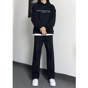 自家图，cleanfit漆点牛仔裤男秋冬显瘦显腿长裤子KZA36-P55图片