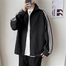 休闲运动套装男两件套潮牌宽松W68P55图片