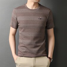短袖T恤男夏季2023新款百搭圆领休闲中青年男装上衣体恤衫，男装T恤，电商B212（原钱塘6029）