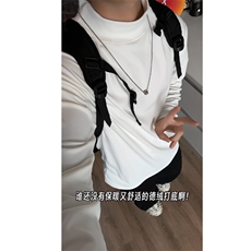 现货50W+数据重磅版型德绒卫衣打底衫高领卫衣DR01P13，男装T恤，电商A128