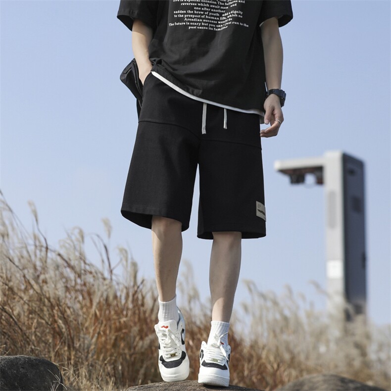 夏季薄款休闲运动服痞帅短裤美式高街潮牌宽松XD1721特批29,男装牛仔裤,星座718