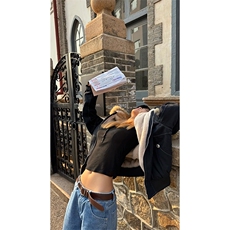 现货重磅boxy短款棉衣座山雕大毛毛领男女棉服水洗工装厚外套，男装棉衣，电商A486
