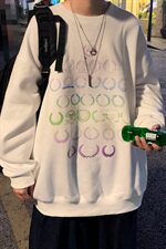 主推设计港风宽松大码潮牌紫色ins圆领卫衣C415-WY888-P35，男装卫衣，电商A456（原C415）