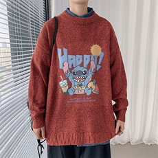M19077-P45加绒款-P65加厚加绒毛衣男大码毛线衣男针织衫男线衫，男装针织衫/毛衣，电商A040
