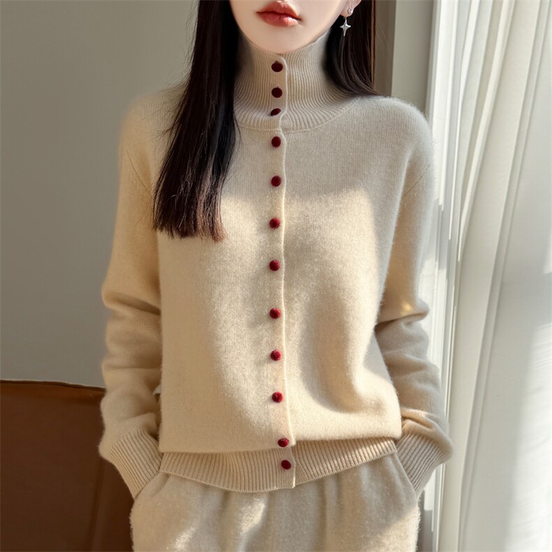 女装2026秋冬新款慵懒风毛衣针织开衫,针织衫/毛衣,大美人包芯纱店