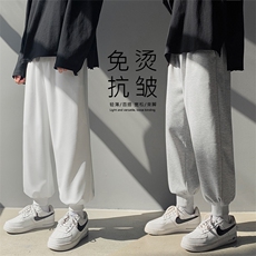 2022束脚卫裤高弹健康布聚酯纤维WK20-1特批22，男装休闲裤，星座718-1